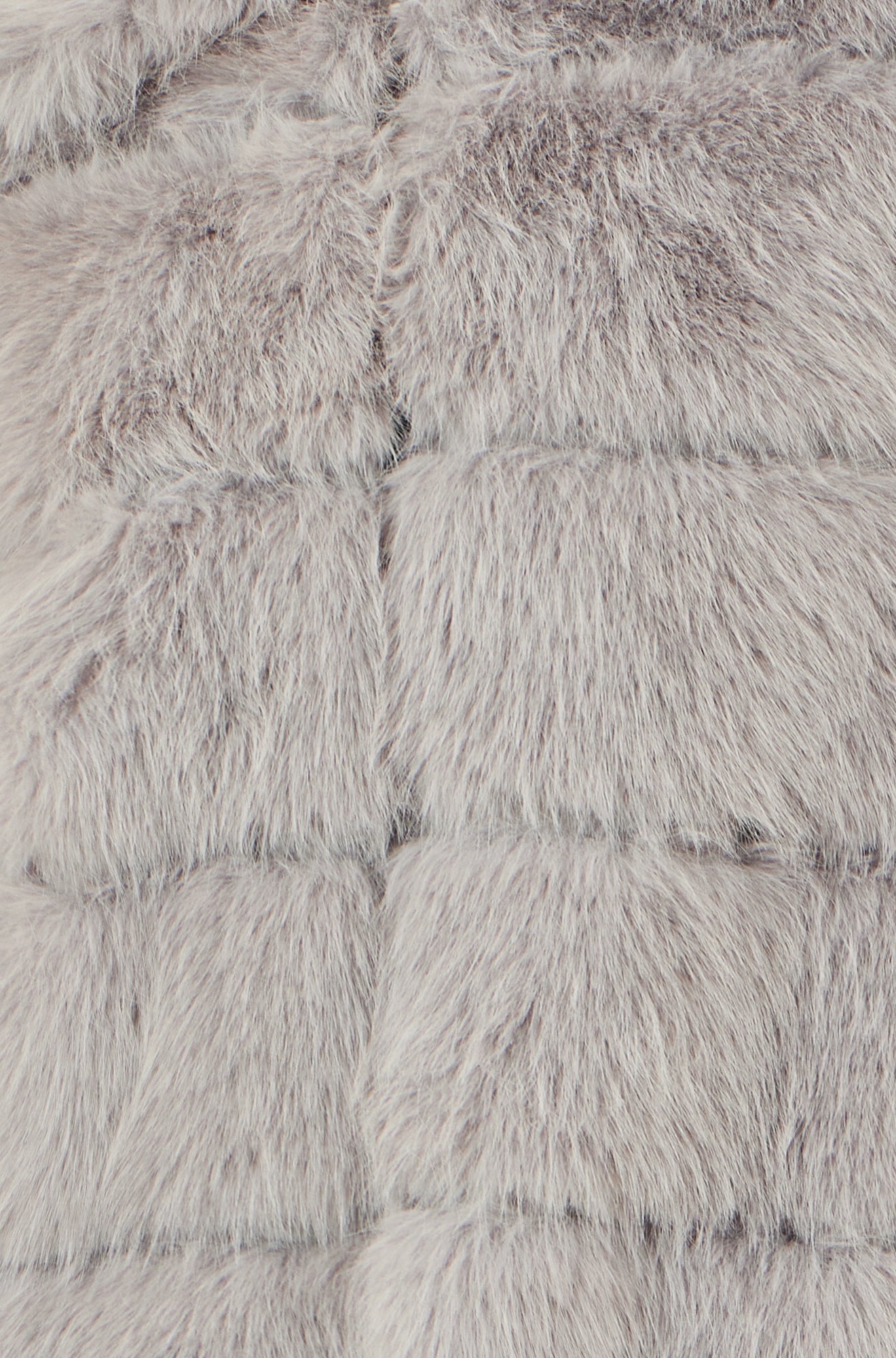 Grey Luxe Faux Fur Coat