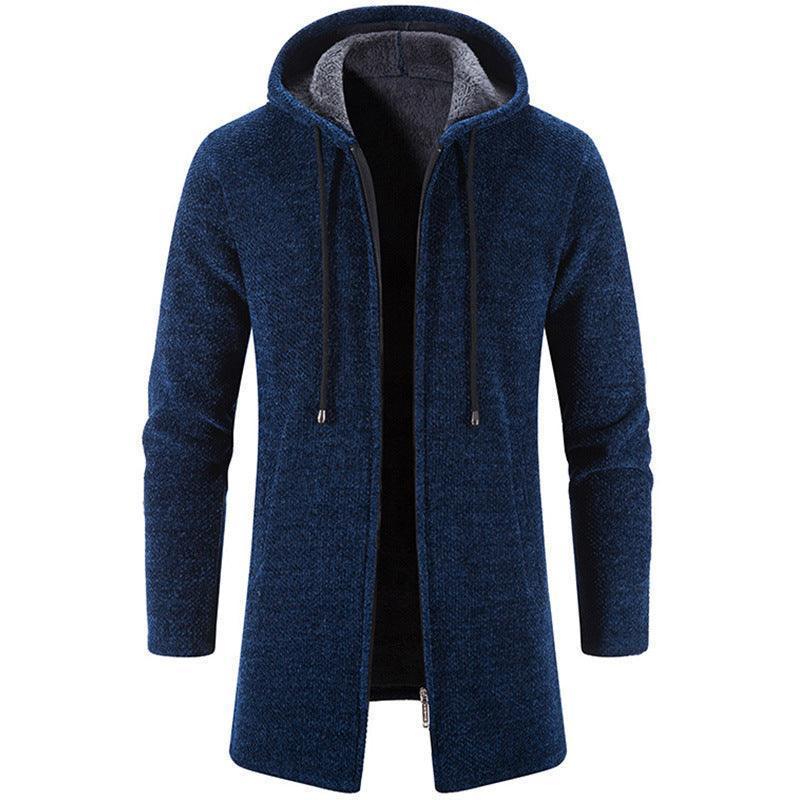 Men's Fleece-Lined Hooded Winter Jacket