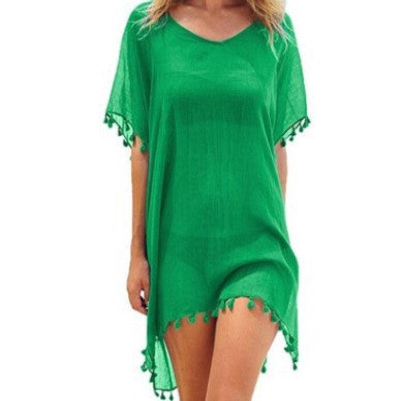 Women Loose Chiffon Summer Beach Tunic Cover-Up Shirt - Glooosy Store