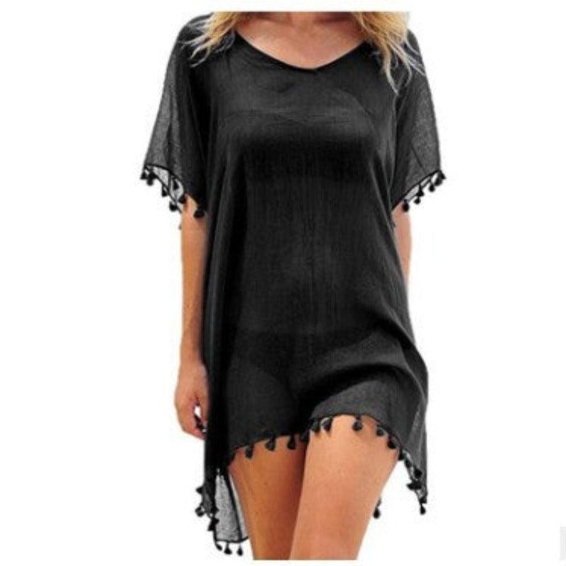 Women Loose Chiffon Summer Beach Tunic Cover-Up Shirt - Glooosy Store