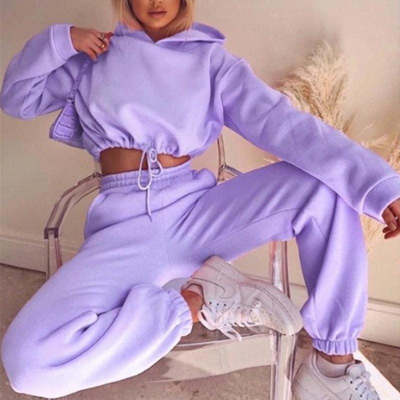 Women Long Sleeve Hoodie Jogging Suit - Glooosy Store