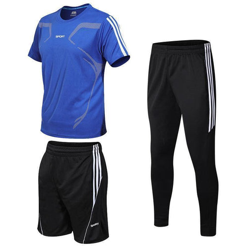 3 Piece Sports Suit T-Shirt For Men - Glooosy Store