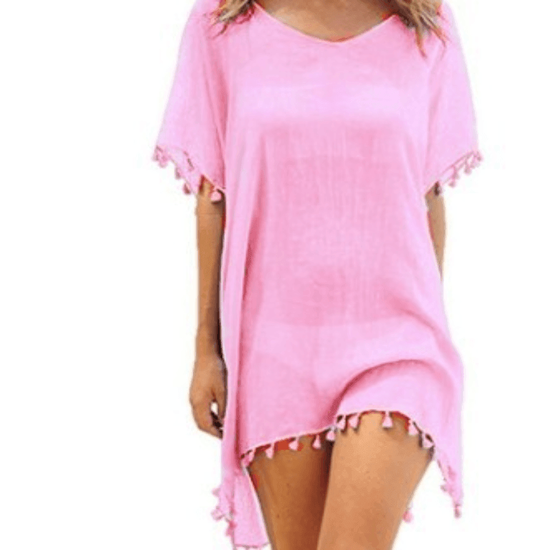 Women Loose Chiffon Summer Beach Tunic Cover-Up Shirt - Glooosy Store