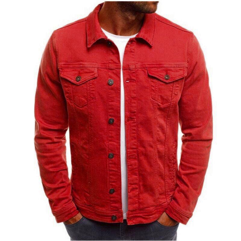 Casual Men Denim Jacket Shirt - Glooosy Store