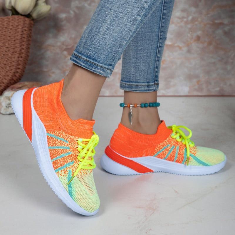 Women Breathable Mesh Running Walking Casual Sneakers - Glooosy Store