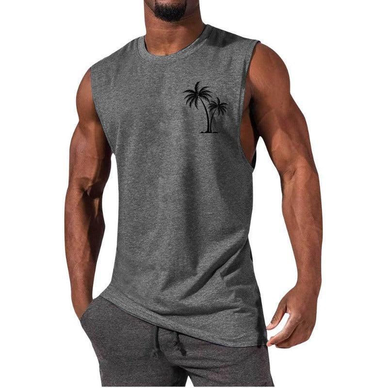 Unique Summer Beach Sleeveless Fitness T-Shirt - Glooosy Store