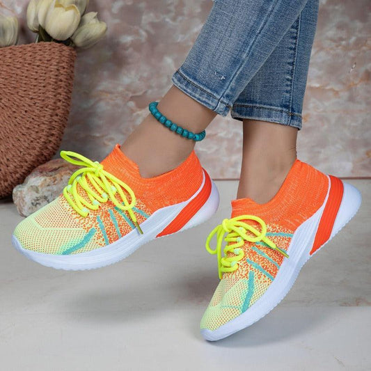 Women Breathable Mesh Running Walking Casual Sneakers - Glooosy Store