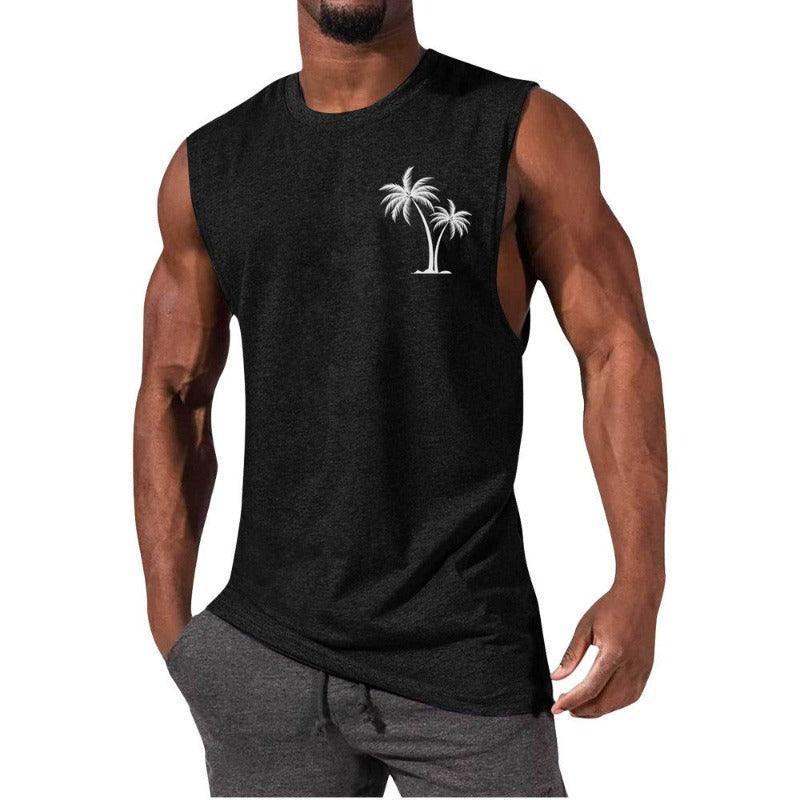 Unique Summer Beach Sleeveless Fitness T-Shirt - Glooosy Store