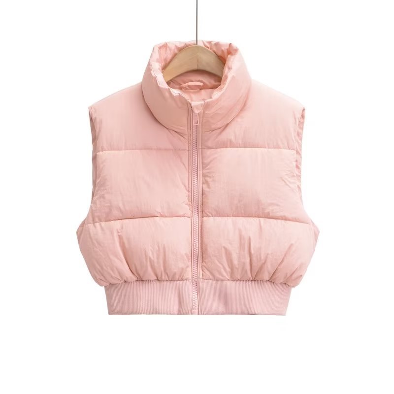 Women's Fashion Casual Padded Short Jacket Vest