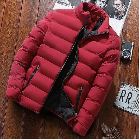 Winter Padded Stand Up Collar Sports Jacket