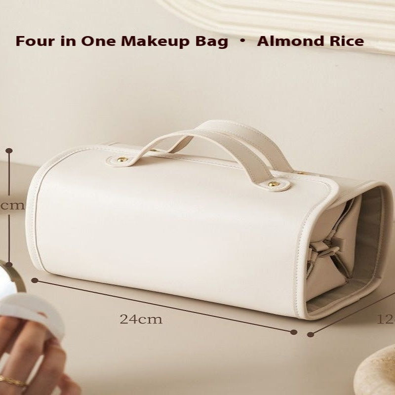 Folding Cosmetic Bag Large Capacity Travel Storage For Women