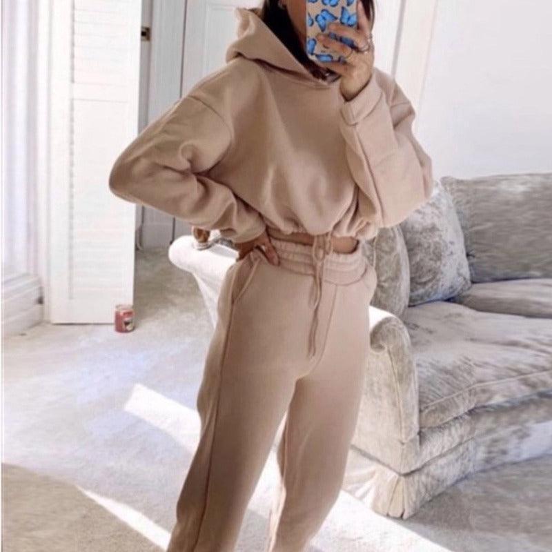 Women Long Sleeve Hoodie Jogging Suit - Glooosy Store