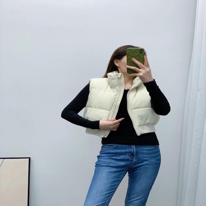 Women's Fashion Casual Padded Short Jacket Vest