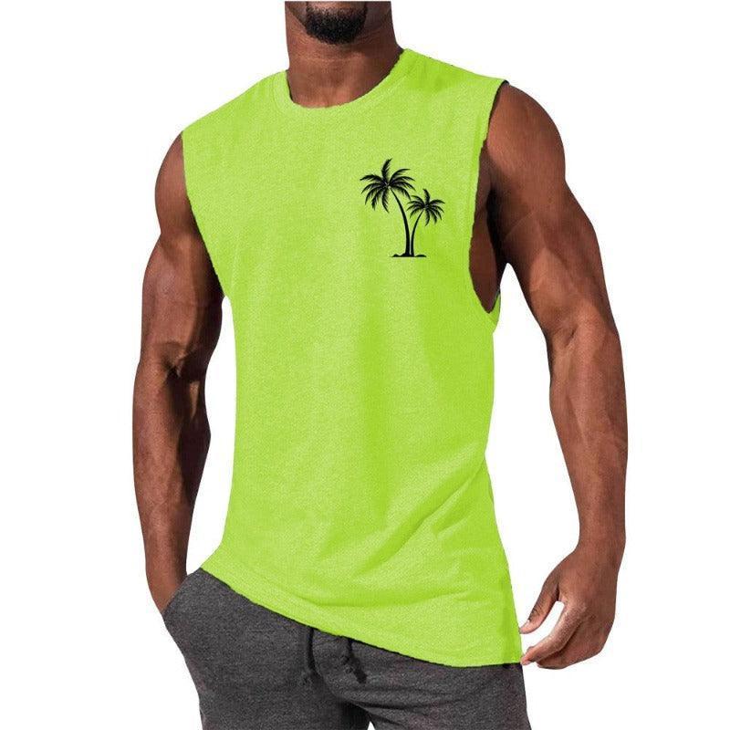 Unique Summer Beach Sleeveless Fitness T-Shirt - Glooosy Store