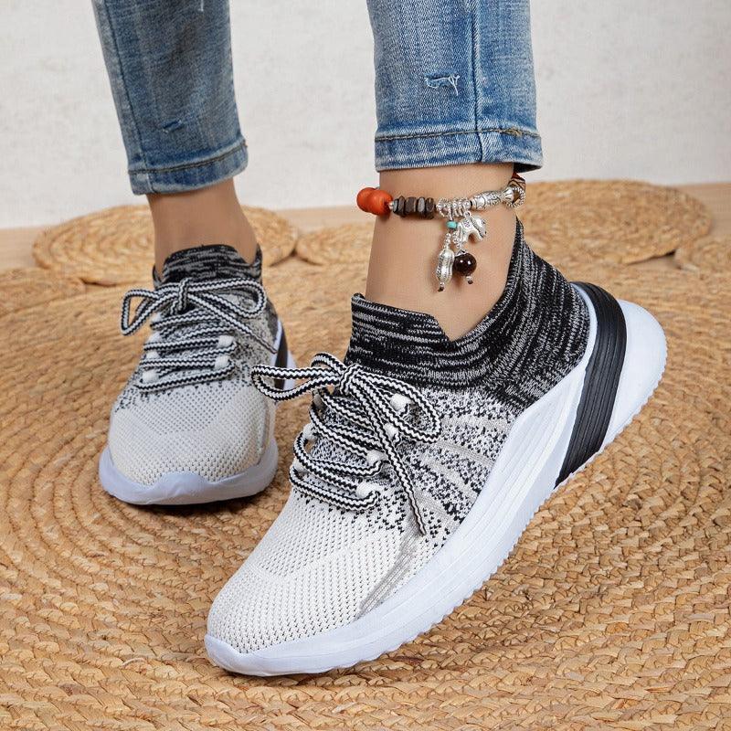 Women Breathable Mesh Running Walking Casual Sneakers - Glooosy Store