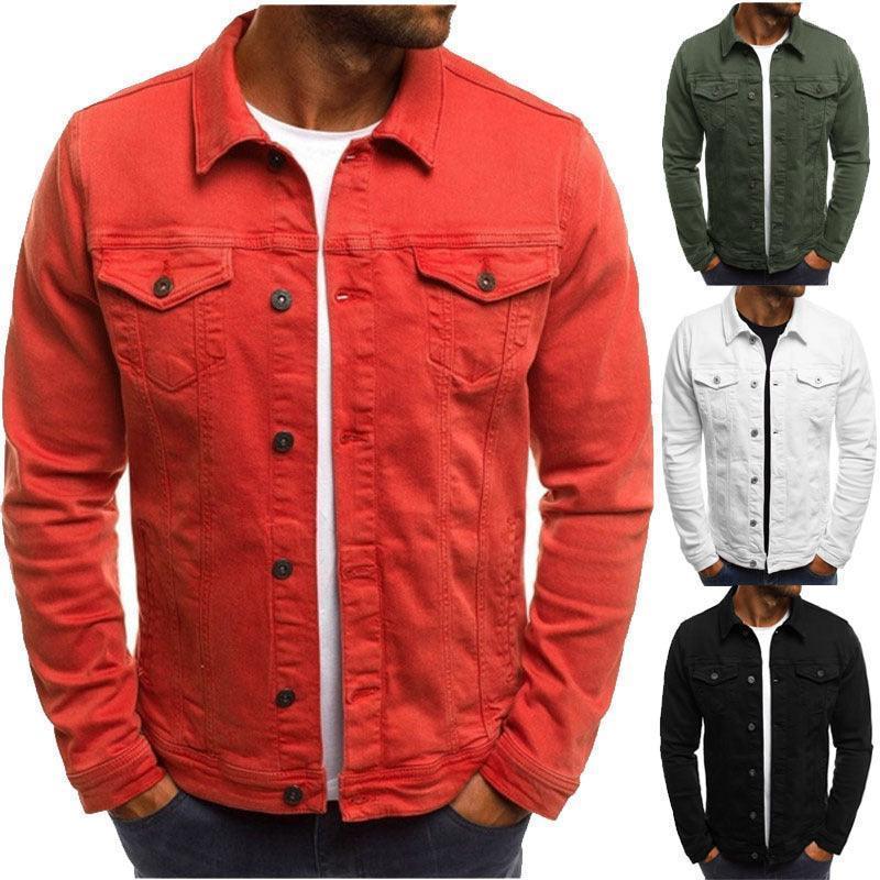 Casual Men Denim Shirt Jacket - Glooosy Store
