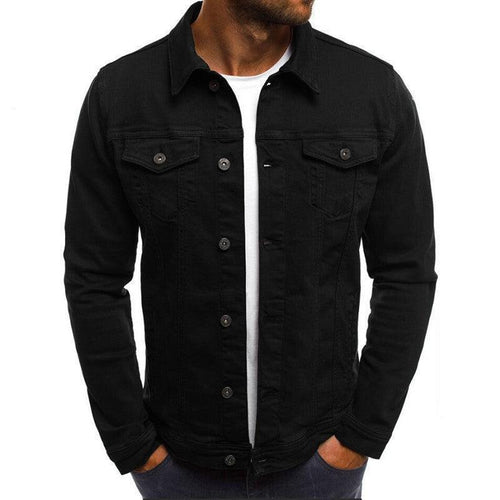 Men's casual denim shirt jacket