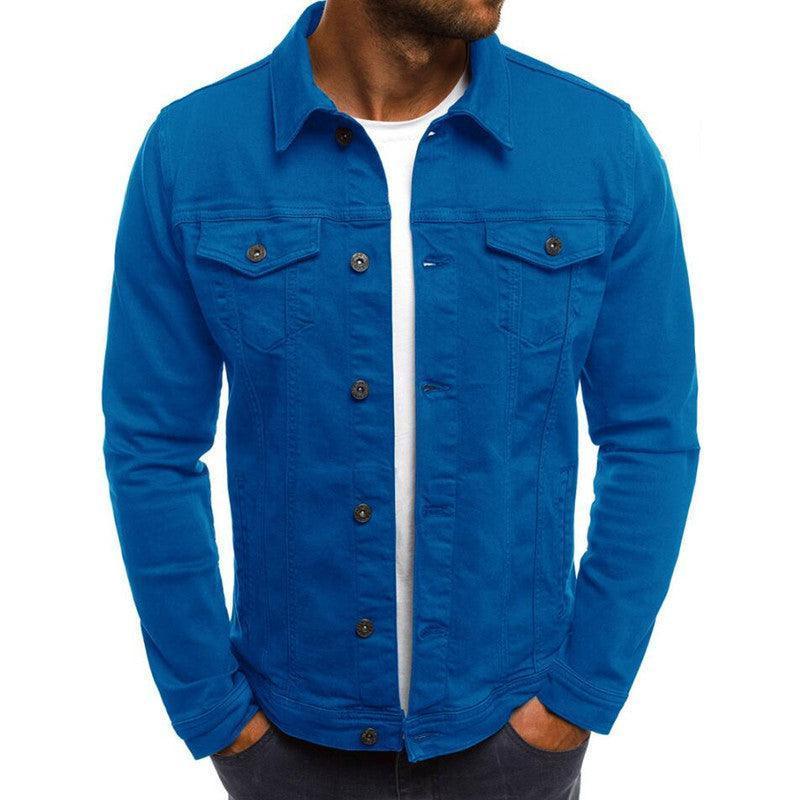 Casual Men Denim Shirt Jacket - Glooosy Store