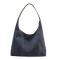 Women's denim shopping tote