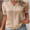 Women's elegant lace summer blouse
