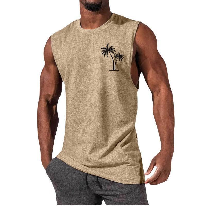 Unique Summer Beach Sleeveless Fitness T-Shirt - Glooosy Store