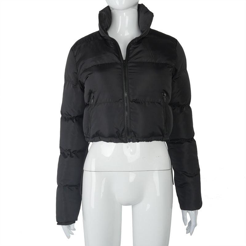 Women's short padded winter jacket