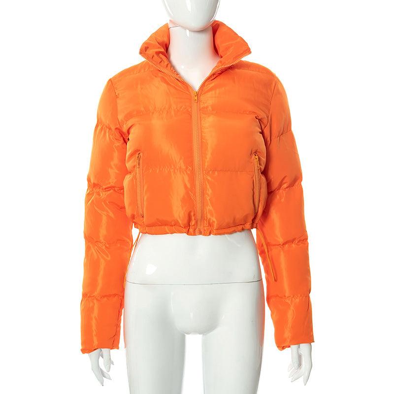 Women's short padded winter jacket