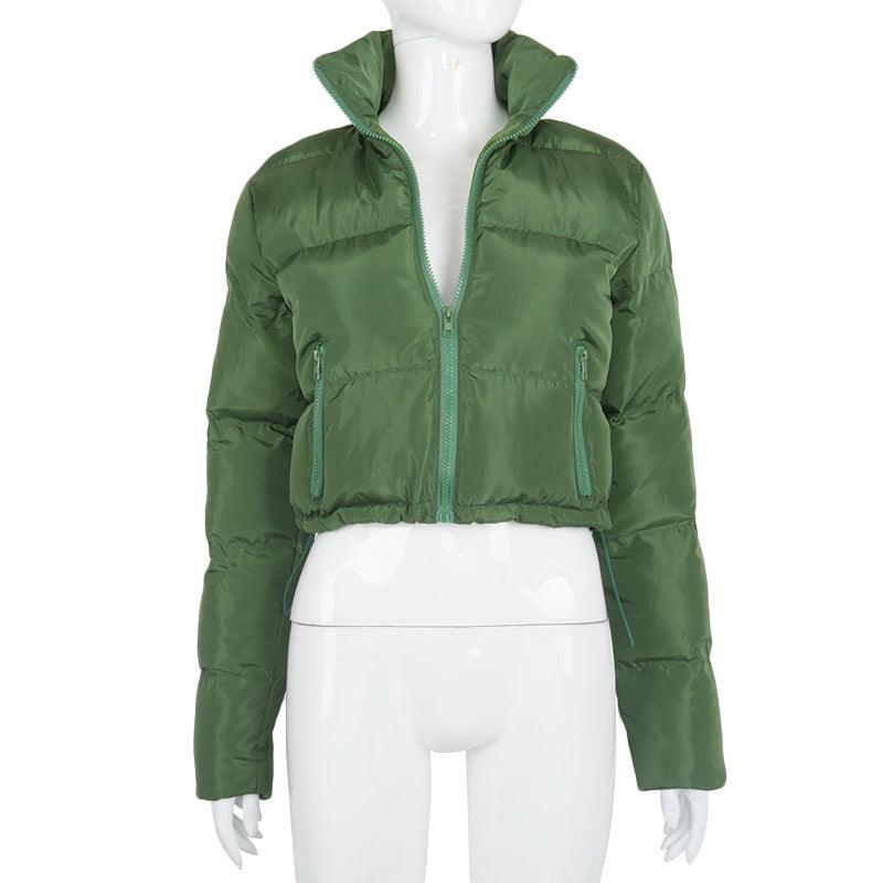 Women's short padded winter jacket