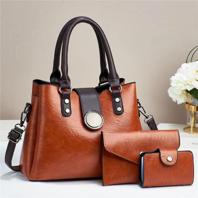 Elegant handbag and wallet gift set