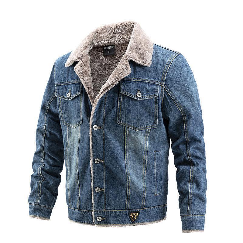 Men's winter denim jacket