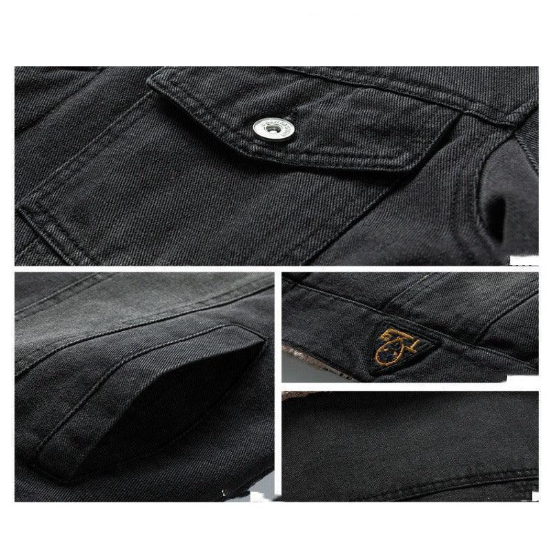 Men's winter denim jacket