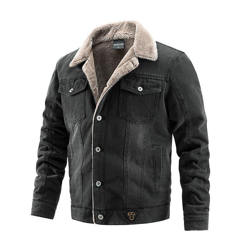 Men's winter denim jacket