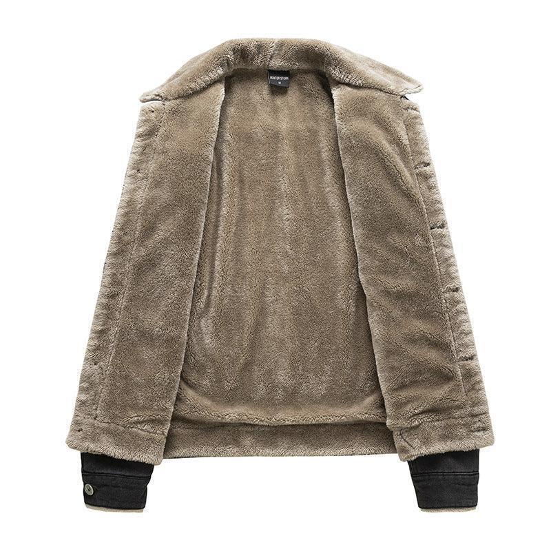 Men's winter denim jacket