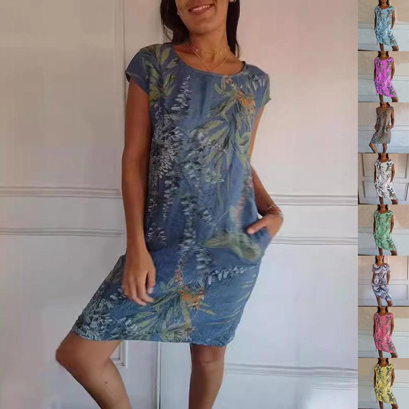 Women's floral print summer dress