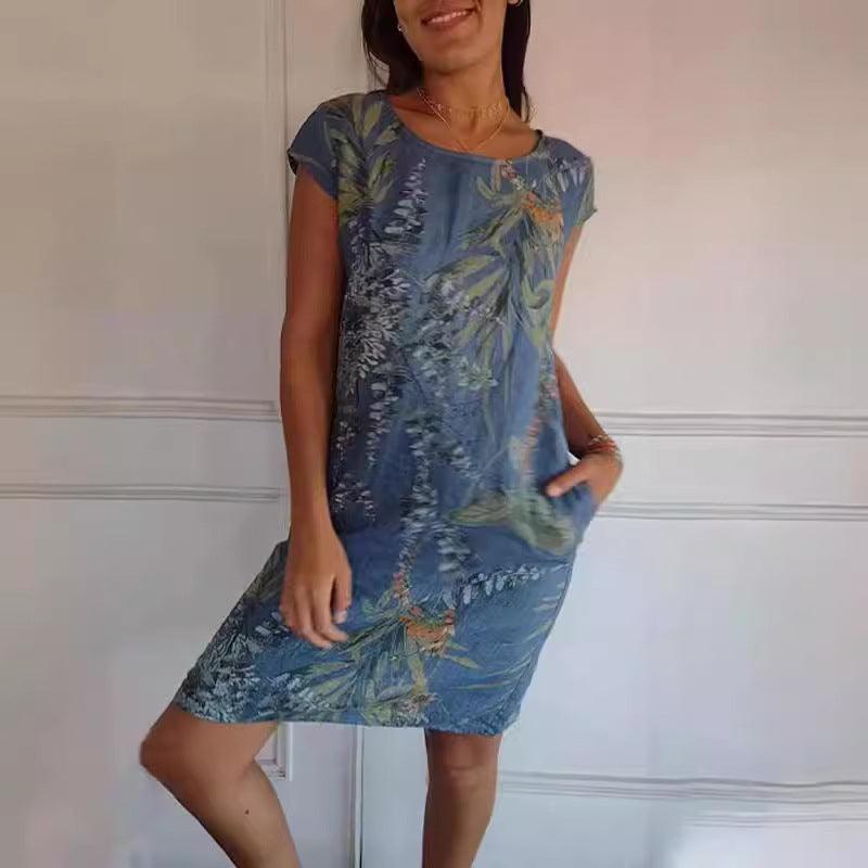 Women's floral print summer dress
