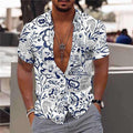 Men's Hawaiian short sleeve beach shirt