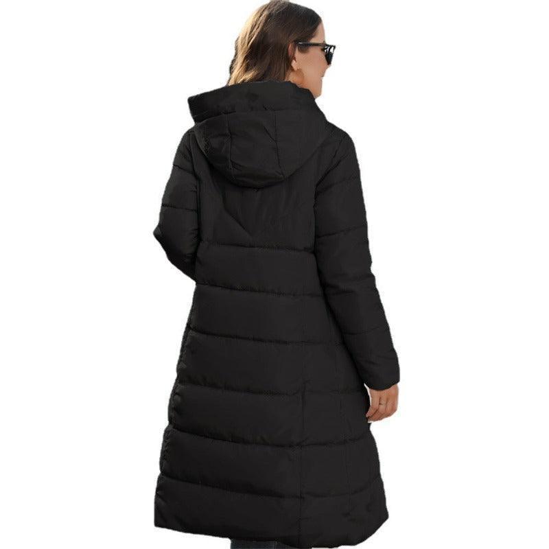 Women's hooded padded winter jacket