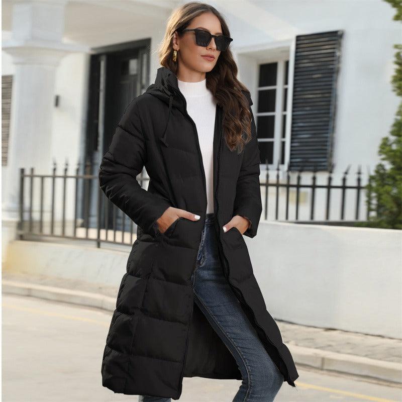 Women's hooded padded winter jacket