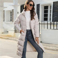 Women's hooded padded winter jacket