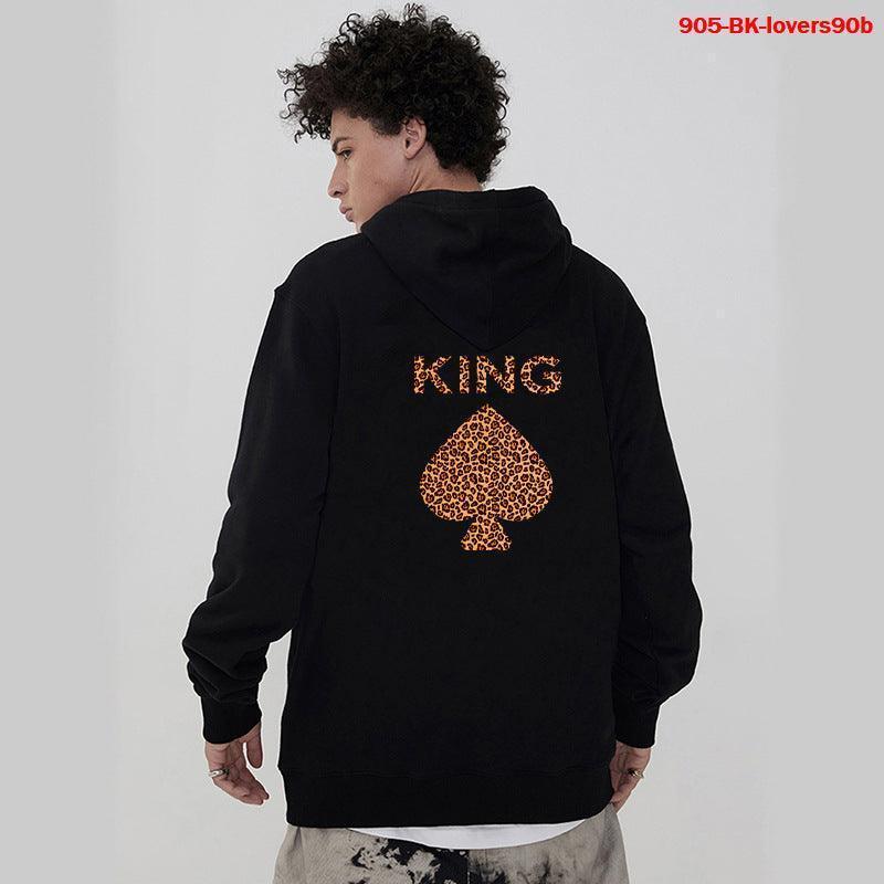 King and Queen matching couple hoodie set