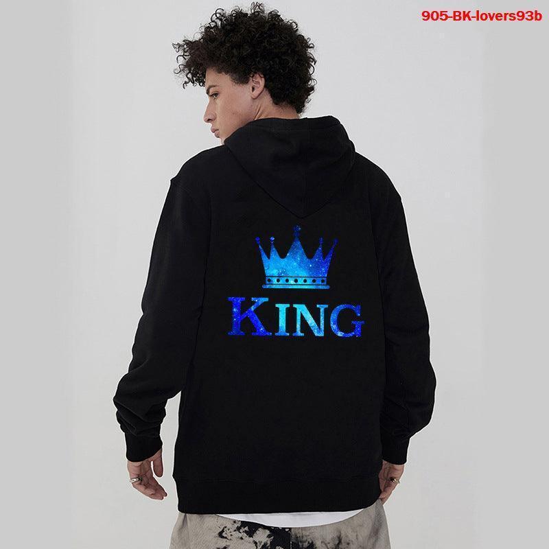 King and Queen matching couple hoodie set