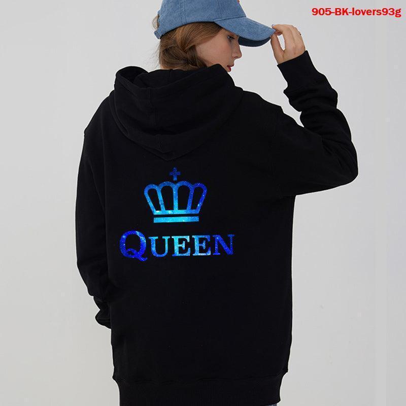 King and Queen matching couple hoodie set