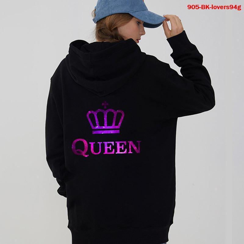 King and Queen matching couple hoodie set