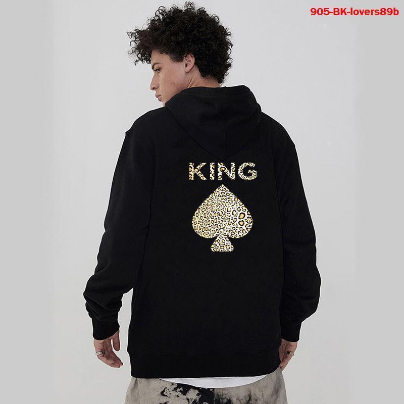 King and Queen matching couple hoodie set