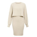 Women's two-piece sweater dress outfit