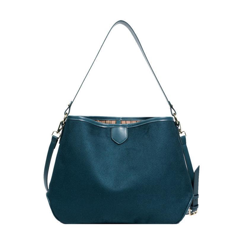 Women's matte faux leather tote bag