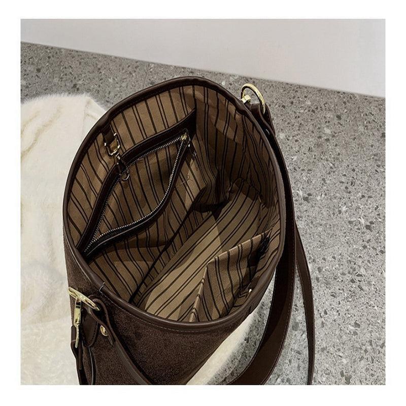 Women's matte faux leather tote bag