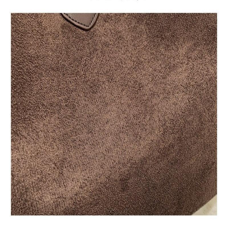 Women's matte faux leather tote bag