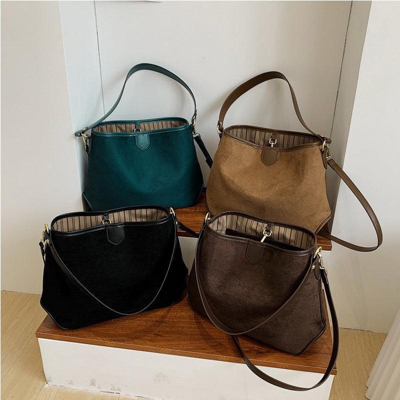 Women's matte faux leather tote bag