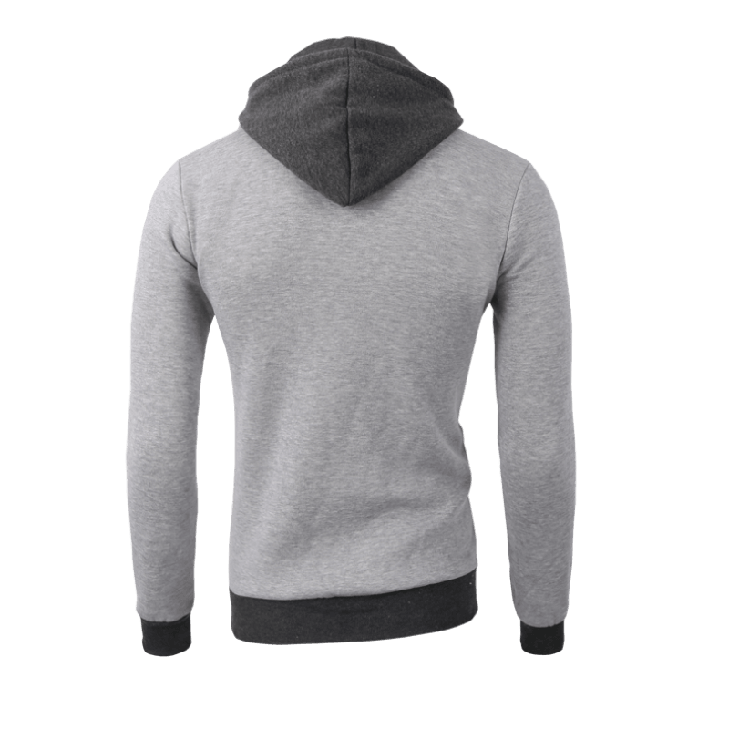 Men's hooded layered-look jacket